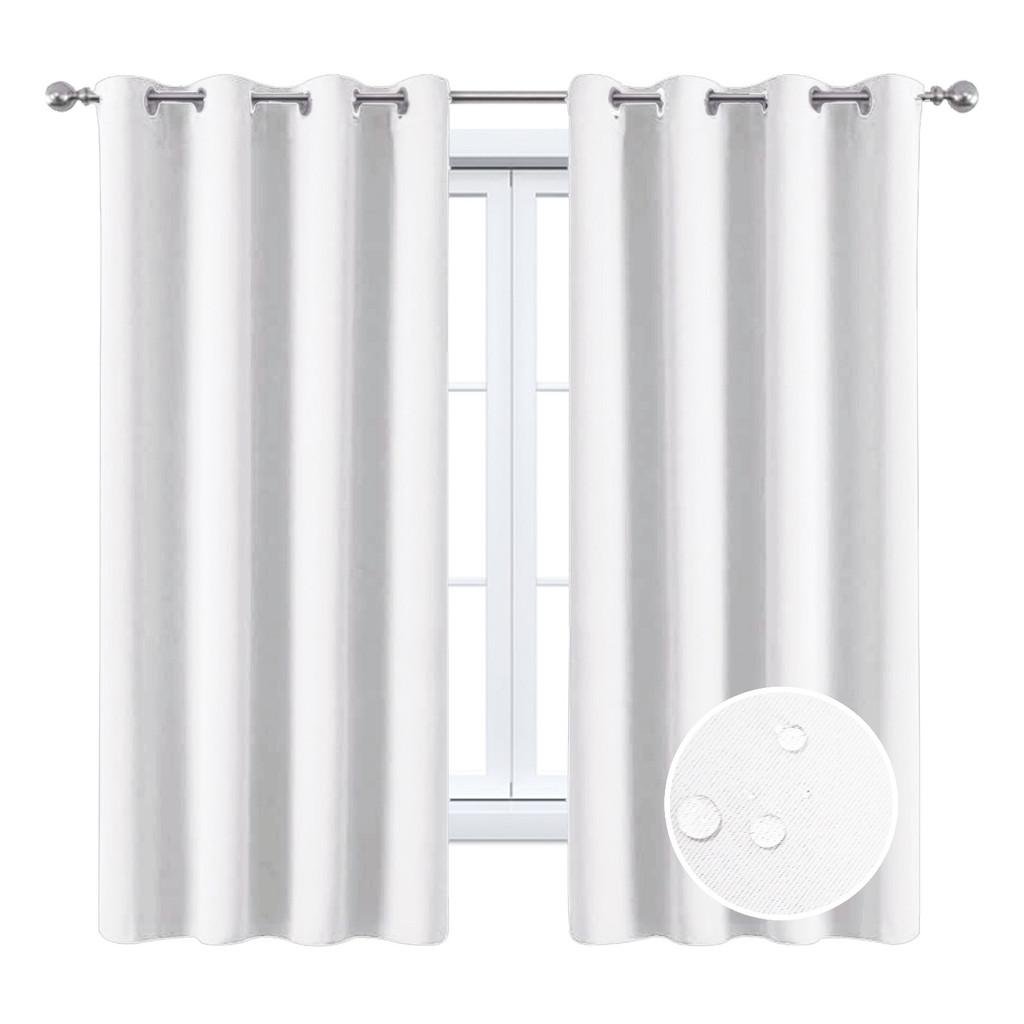 Solid Color Curtains With Insulation And Shading Design For Daily Household Use