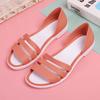 Sandalen mit flacher Sohle vielseitig Kunststoff nass Wasser Gelee Schuhe koreanische Version rutschfest Regenschuhe wasserdicht weiblich Sommer Strandschuhe Fee