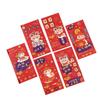 6pcs Cute 2025 Snake Year Red Envelopes Hongbao Good Lucky Red Packets Lucky Money Bag  Graduation