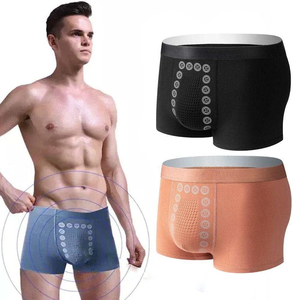 

Upgrade XL Boxer Briefs Ice Silk Energetic Energy Field Therapy Men s Underwear Magnetic Therapy