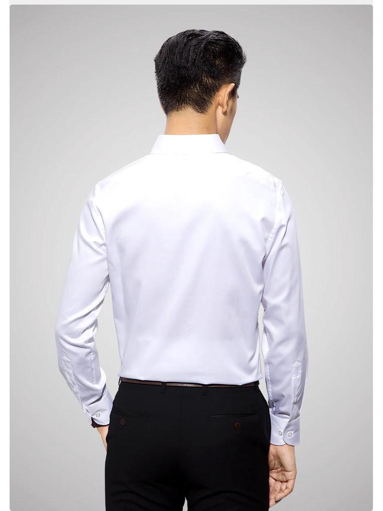 Men's Premium Non-Iron French Cuff Formal Shirt - High-Count Pure Cotton 