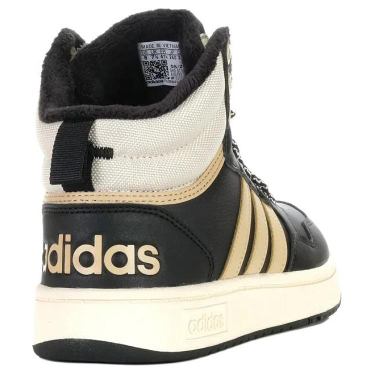 Adidas Hoops 3.0 Mid Winterized Classic Fur Lining Core Black Magic Beige Wonder White IG7927