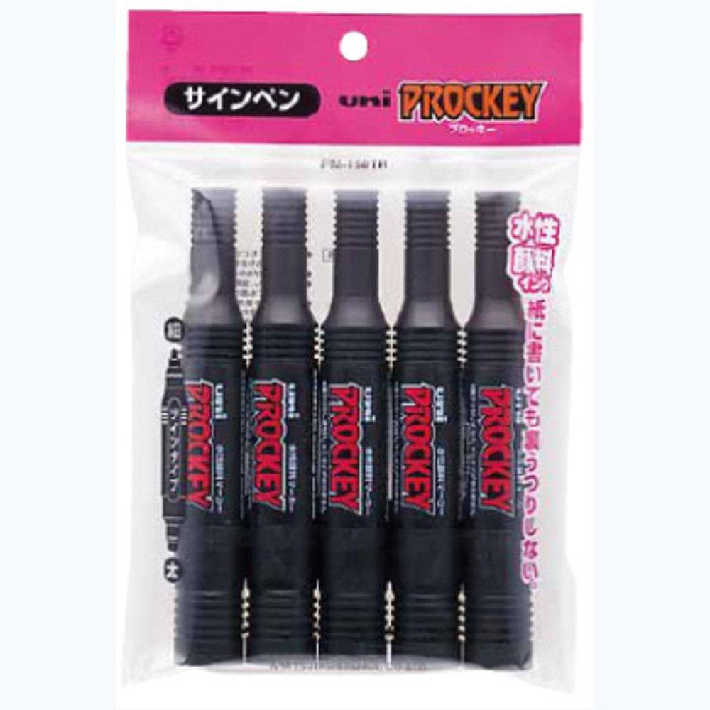 

Mitsubishi Pencil Pen Procky Twin 5 Pens Water-Based PM150TR5P.24 Black,