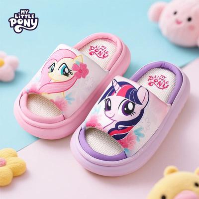 Pantofole Genitore-Figlio My Little Pony per Primavera e Autunno - Carine per Bambine Taglie Medie e Grandi