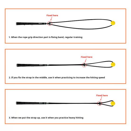 Antrenor cu Coardă pentru Swingul de Golf Ajutor pentru Antrenamentul Swingului de Golf Asistență pentru Exerciții de Încălzire Corector de Postură Echipament pentru Practica Vitezei la Golf