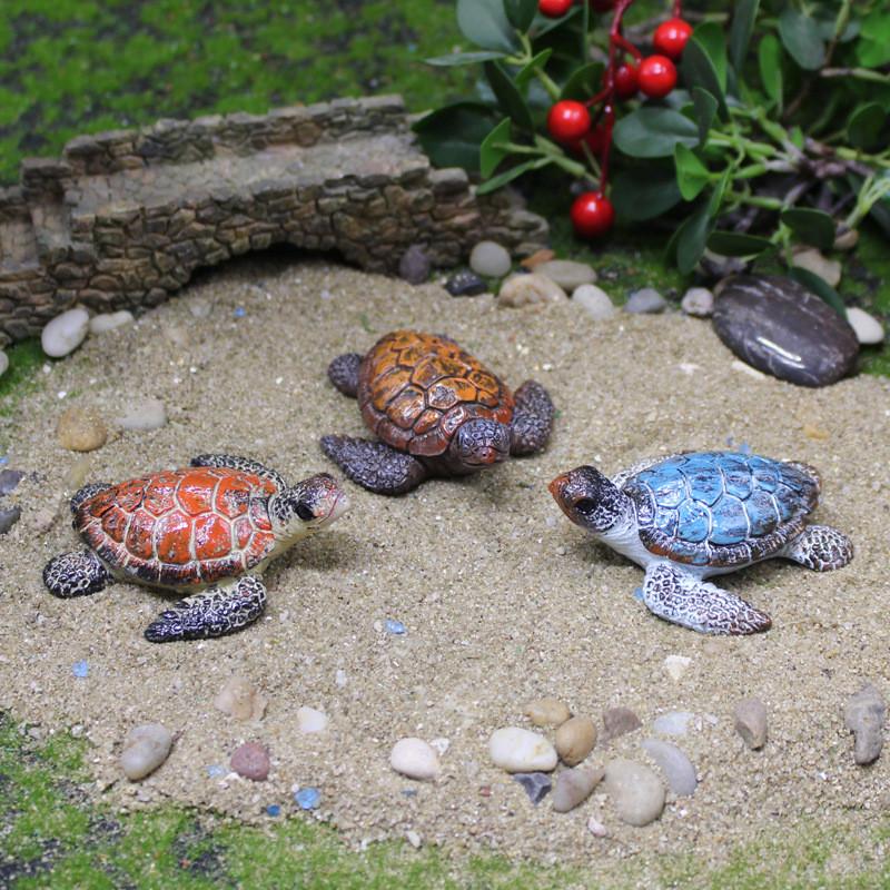 Sea Turtle Resin Home Decor Figurine For Birthday Gift And Decoration Aquarium