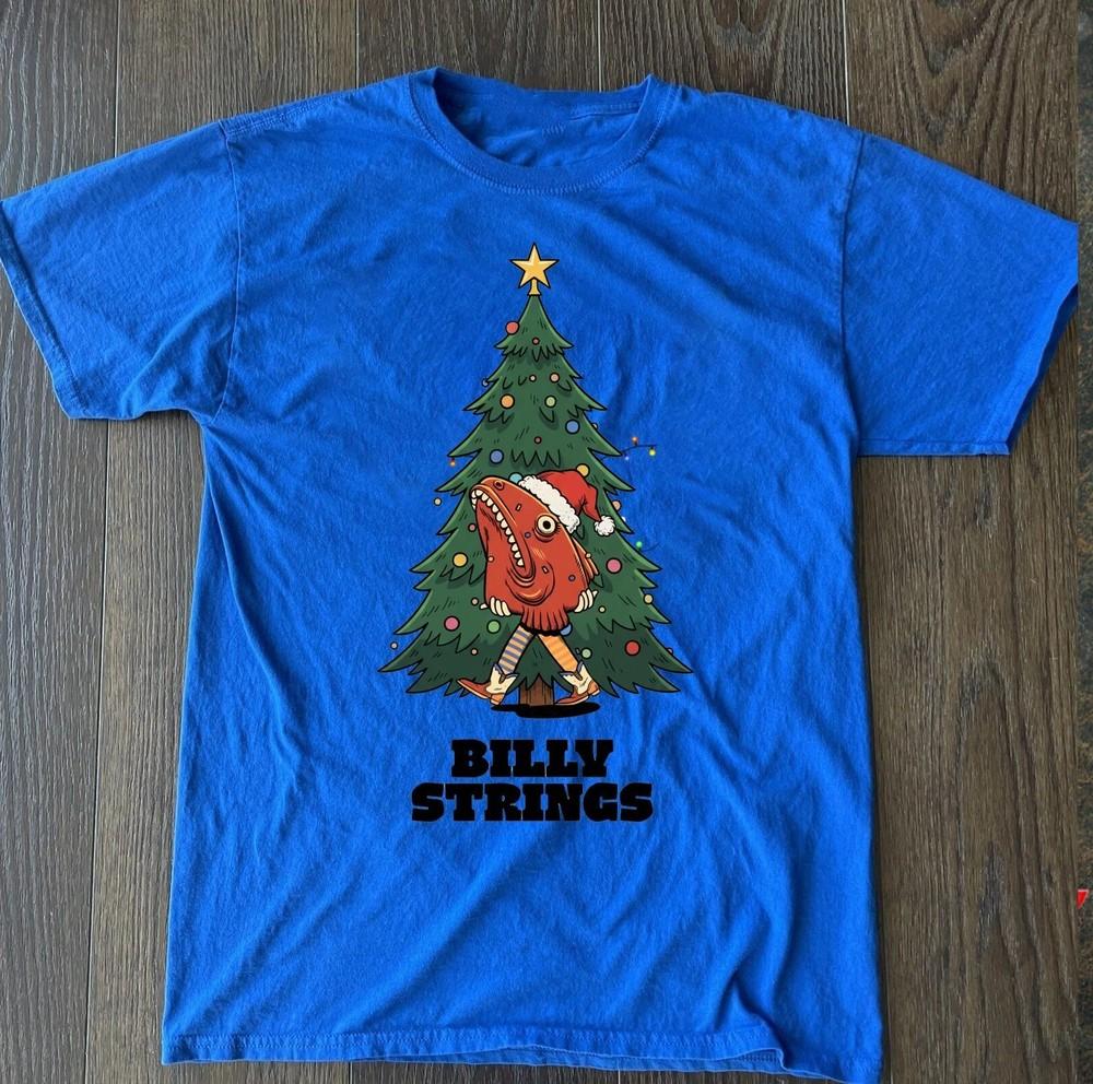 

Rare Hot Billy Strings Christmas Tree Blue Cotton S to 5XL Shirt CK094 Unisex T-Shirt XXXL