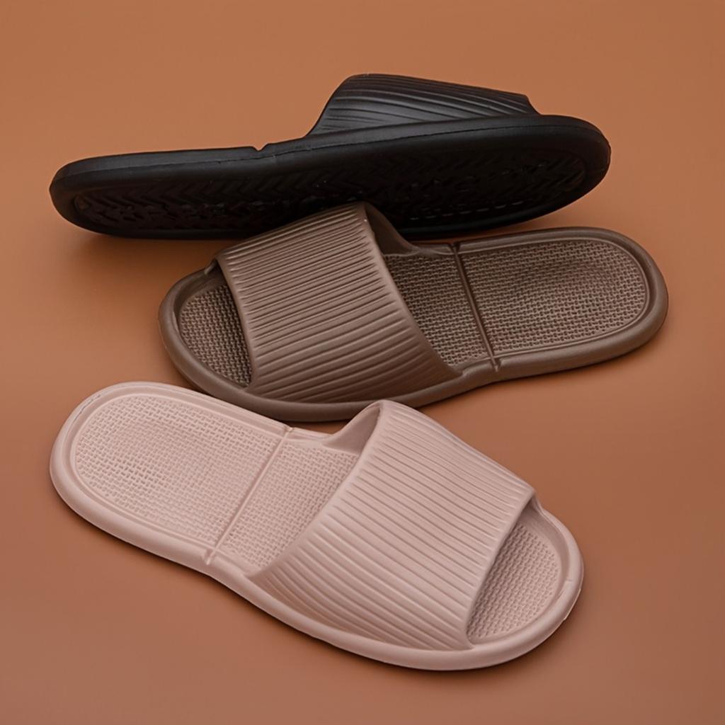 Wygodne kapcie EVA - Antypoślizgowe, Gruba podeszwa, Prążkowany design, Kapcie plażowe do wewnątrz i na zewnątrz, Kapcie codzienne | Styl casual Kapcie domowe
