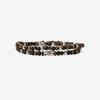 Aekki Dual Feather Tiger Onyx Gemstone Bracelet