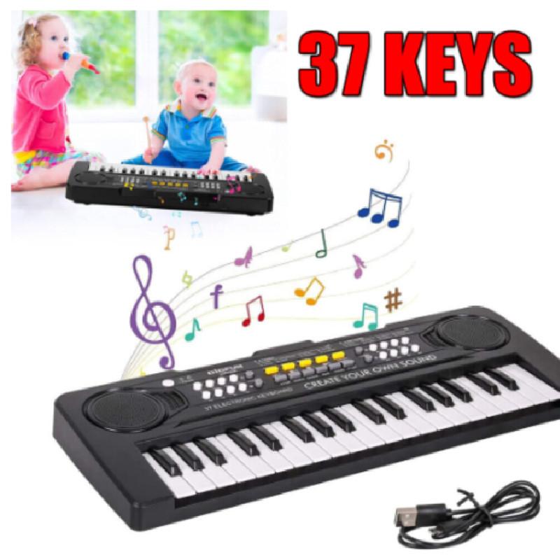 37key Children Electric Piano Music Keyboard Puzzle Toy For Kids Learning And Music Play