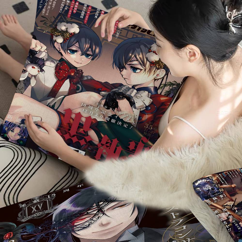 Japanese Anime Black Butler Office Cushion Pillowcase Car Cushion Cover45X45Cm Lumbar Pillowcase Sofa Pillowcover