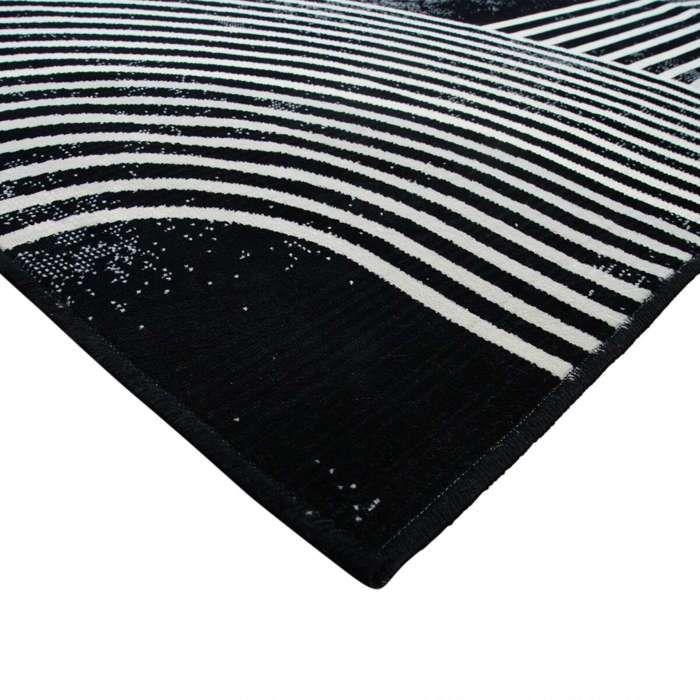 Tapis moderne scandinave noir 160x230