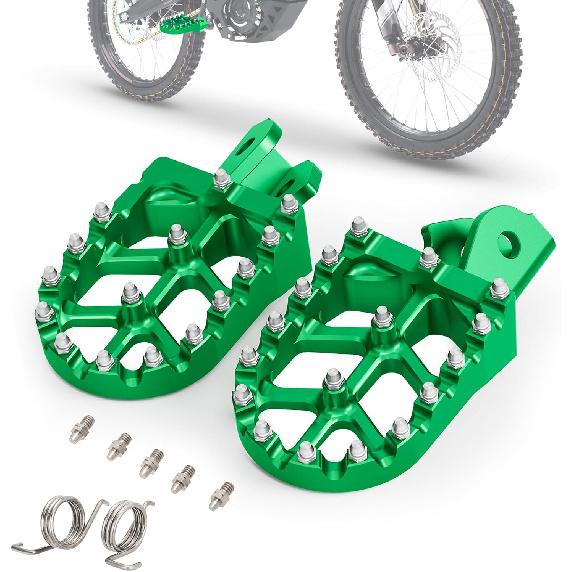 Wider Footpegs CNC for Surron LBX/E-Ride Pro SS/SR/S, Dirt Bike Foot Pegs Non-Slip Wider Design with Heavy-Duty Spring for Sur Ron Eride Pro SS