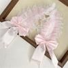 Lace Bowknot Hairhoop for Women Girl Sweet Ribbon Lace Headband Cosplay Costume Party Headdress for Anime Show