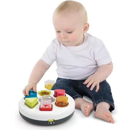 Early Learning Center Light & Sound Shape Sorter - Shape-matching toy, shape sorting puzzle, baby shower gift, makes sounds, lights up, 200794 (Authen