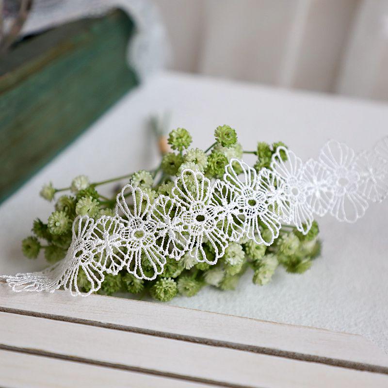 

Colored Water-Soluble Lace Trim for Necklaces, Hats, Sofas, and Rustic Clothing