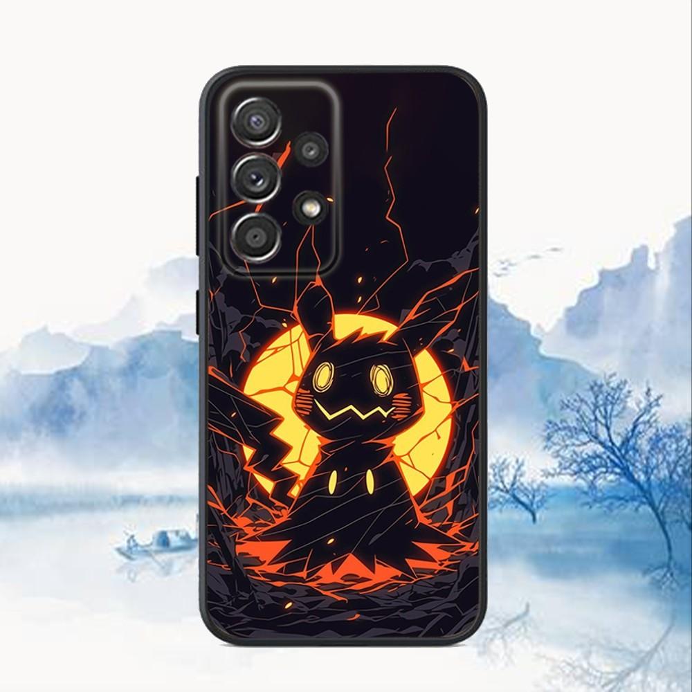 Cute Simple M-MimikyuES-S Phone Case For Samsung S25,S24,S21,S22,S23,S30,Ultra,S20,Plus,Fe,Lite,Note,10,9,5G Black Cover