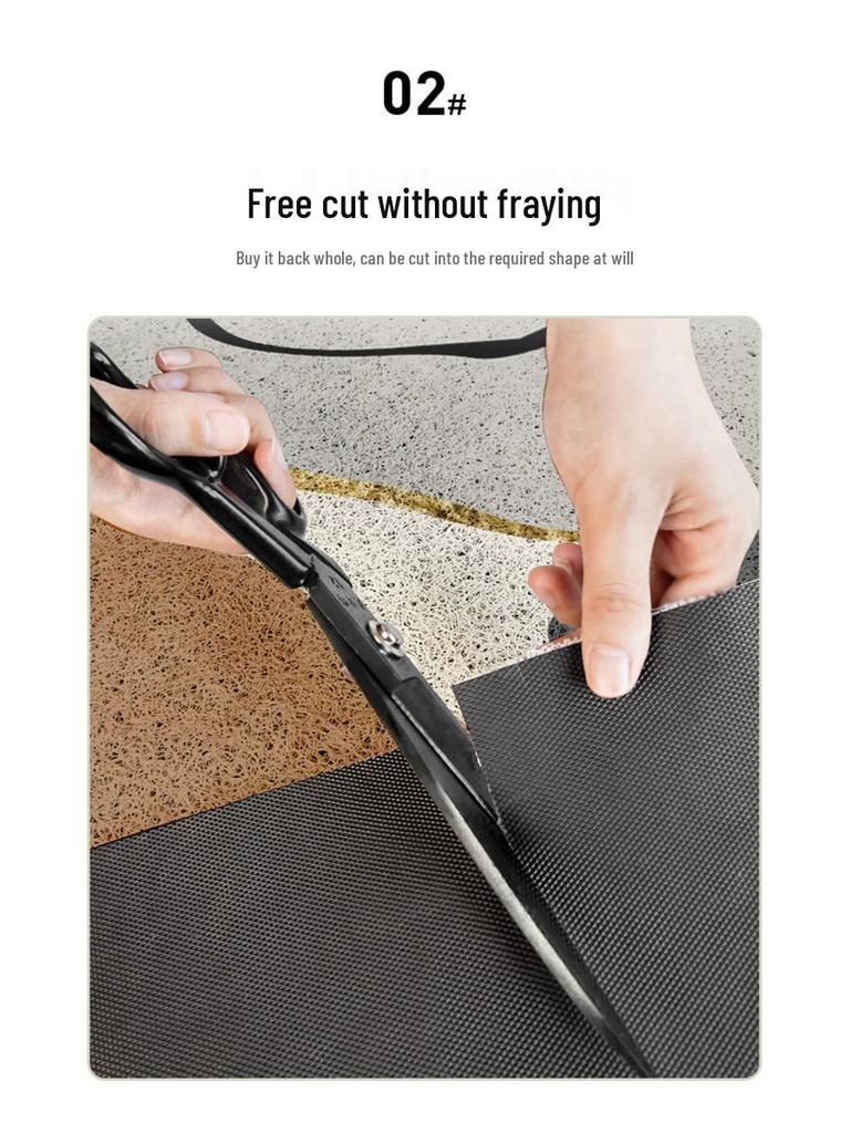 Christmas Loop Pile Non-slip Doormat: Wear-resistant, Cuttable, Ideal for Home Entrances