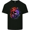 Skull With Spider Flowers and Spider Unisexs Light Cotton TShirt