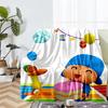 Pocoyo Theme Printed Blanket - Perfect for Couch, Bed, Travel & Outdoor Use | Machine Washable, Cozy & Durable.