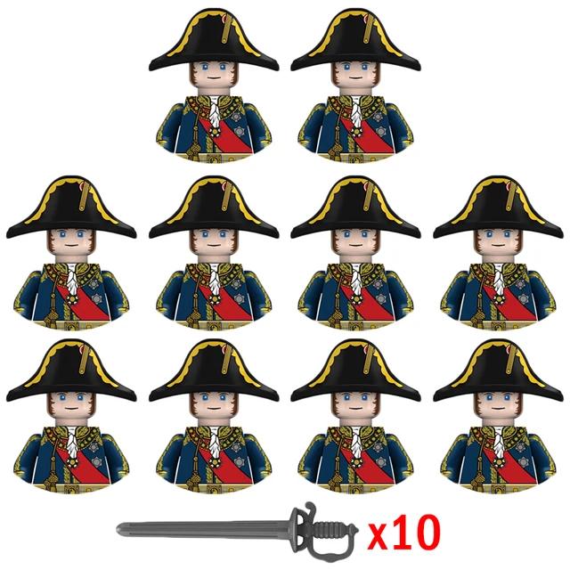 Kids Building Blocks Toy Napoleonic Wars Military WW2 Mini Dolls Soldier Duke Medieval Knights Officer Model Toy wholesale store