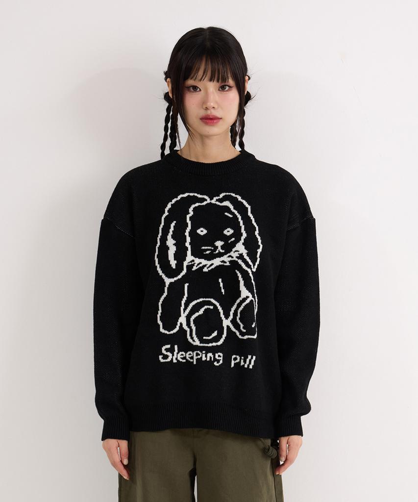 ANDTHEOTHER Black Sleeping Sweater