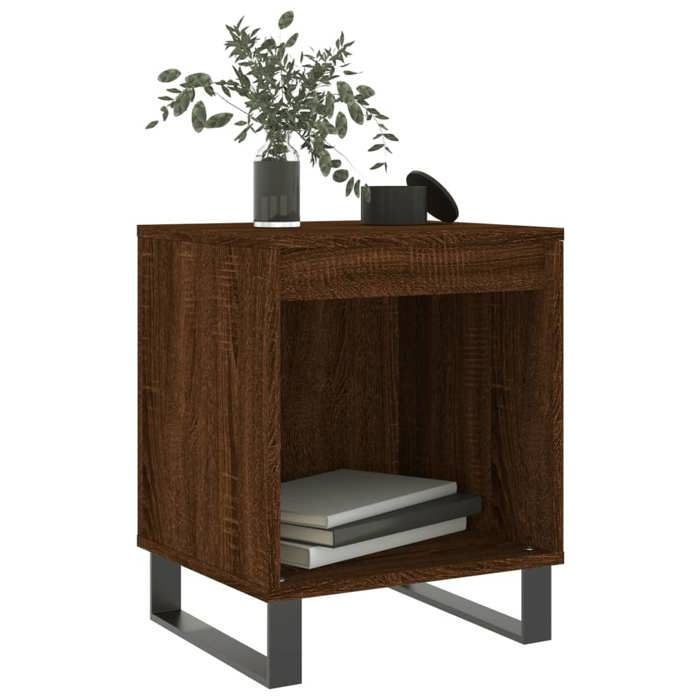 Maison Exclusive - Tables de chevet 2 pcs chêne marron 40x35x50 cm bois ingénierie