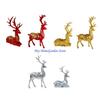 652F Creative Mooses Decorative Figurine, Resins Art Elk Ornament Tabletop Deer Adornment for Home and Office
