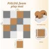 16 Tiles Baby Play Mat for Floor, EVA Foam Baby Floor Play Mat with 0.6 Inch Thick Interlocking Foam Tiles