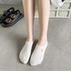 New Womens' Embroidered Bear Flower Strar Moon Squirrel White Cotton Fashion Summer No Show Invisible Socks Slippers Dropship