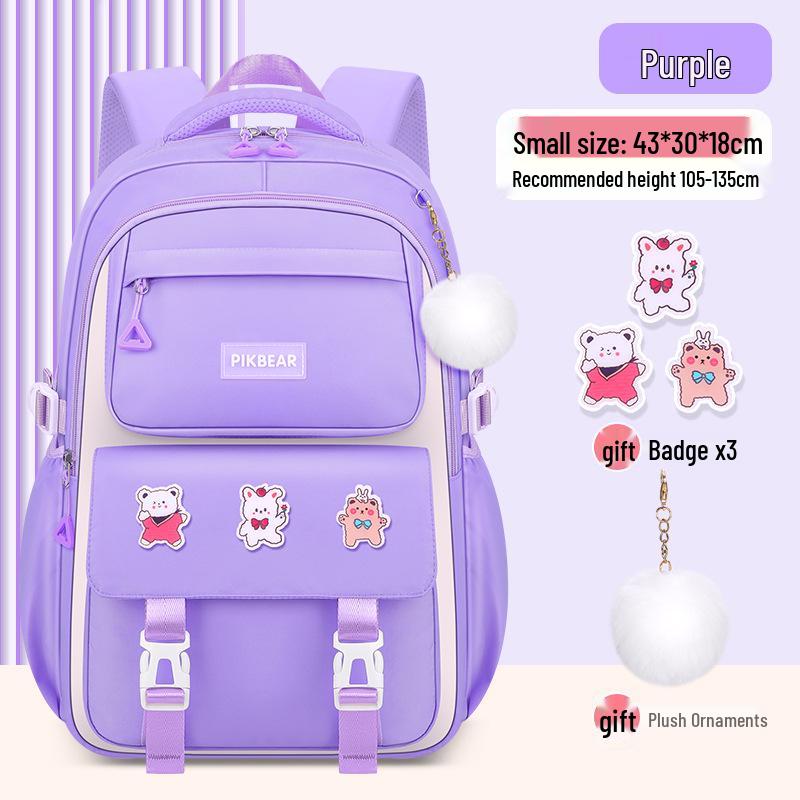 Rucksack mit großem Fassungsvermögen und wasserabweisend für Grundschulmädchen - Leichtes, lastreduzierendes 3-teiliges Set