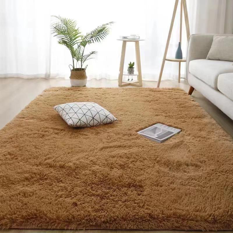 Nordic Style Living Room Carpet Sofa Coffee Table Blanket Fully Covered Non-slip Floor Mat Plush Floor Mat Household Bedroom Bedside Blanket