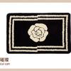 Soft Faux Wool Bath Mat Bathroom Entryway Non-Slip Floor Rug Modern Minimalist Style Washable Plush Doormat