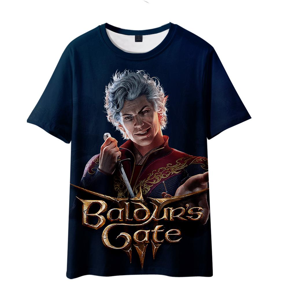 Žhavá móda pro fanoušky GAME Baldur's Gate 3 Dámské Pánské ležérní grafika Trička s krátkým rukávem s potiskem