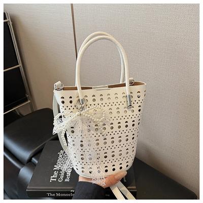 This Year's Popular Small Bag Women's Summer 2025 New Niche Messenger Bag Hollow Mother Bucket Bag