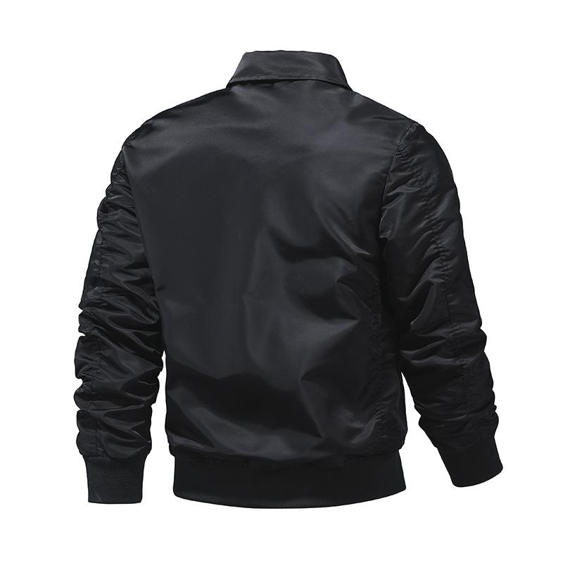 Autumn and Winter Lapel Coat Bomber Jacket Men's Flight Jacket
