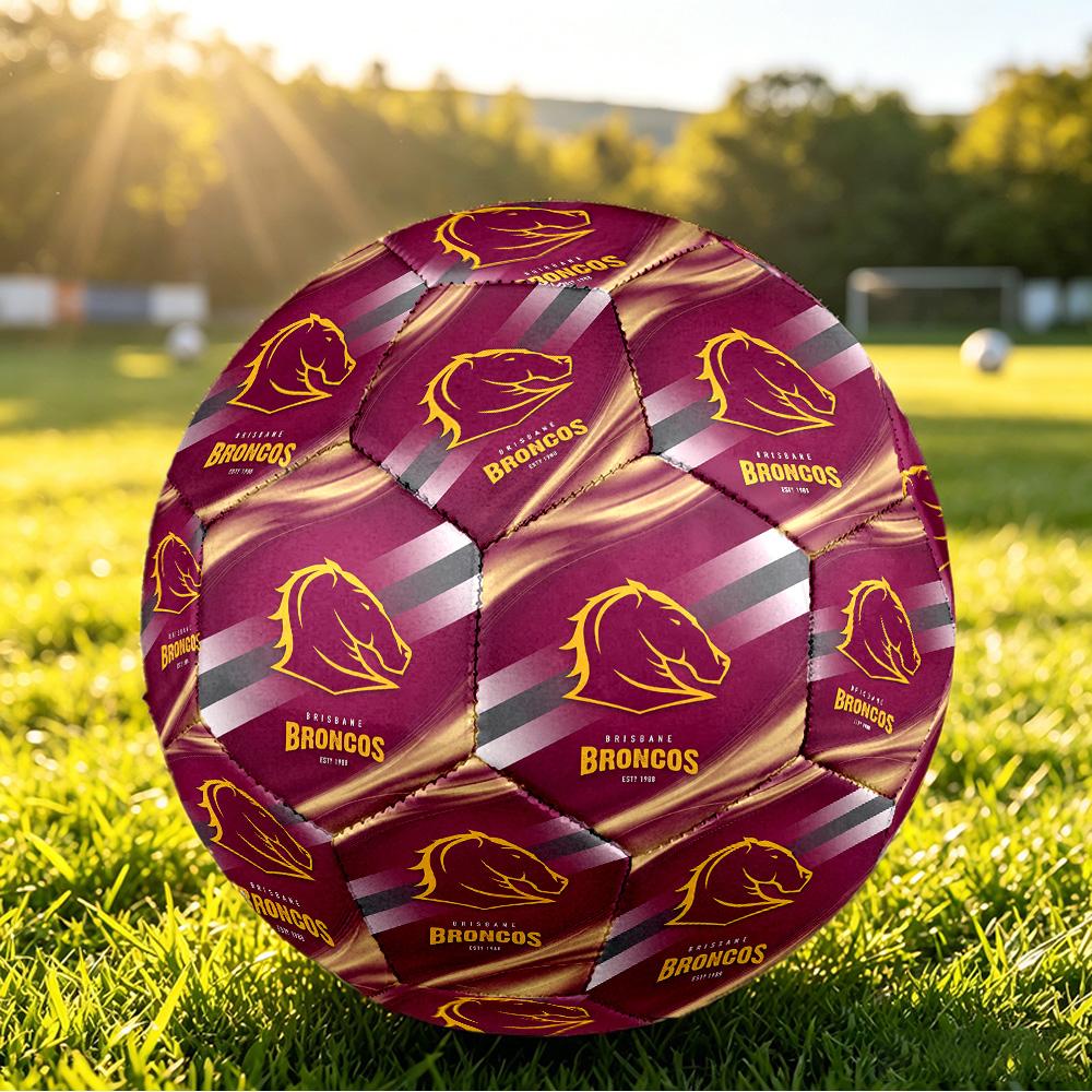 Brisbane Broncos Size 5 Sports Training Ball Shock Absorbing Durable Ball For Match Daily Practice Outdoor Activities