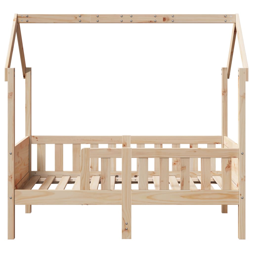 Kids  House Bed Solid Pine Wood 70 x 140 cm