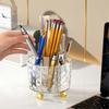 SUSUchens Makeup Organizer Swivel Design Large Capacity Separate Storage Portable Makeup Brush Holder Organizer Home Supply Atrovirens Size L