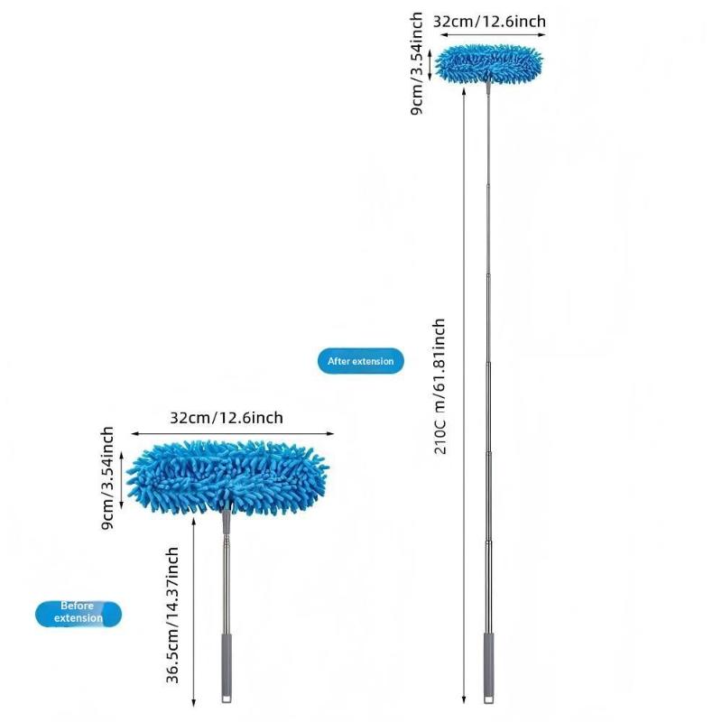 Ceiling Fan Cleaner Dusters With Extension Pole Dust Removal Brush Removable Ceiling And Fan Duster Ceiling Fan Cleaning Tool