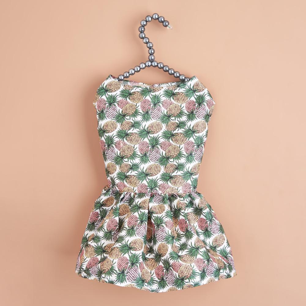 

Snap Button Dog Suspender Skirt Polyester Pet Pullover Clothes Dog Two Leg Dress Spring/Summer