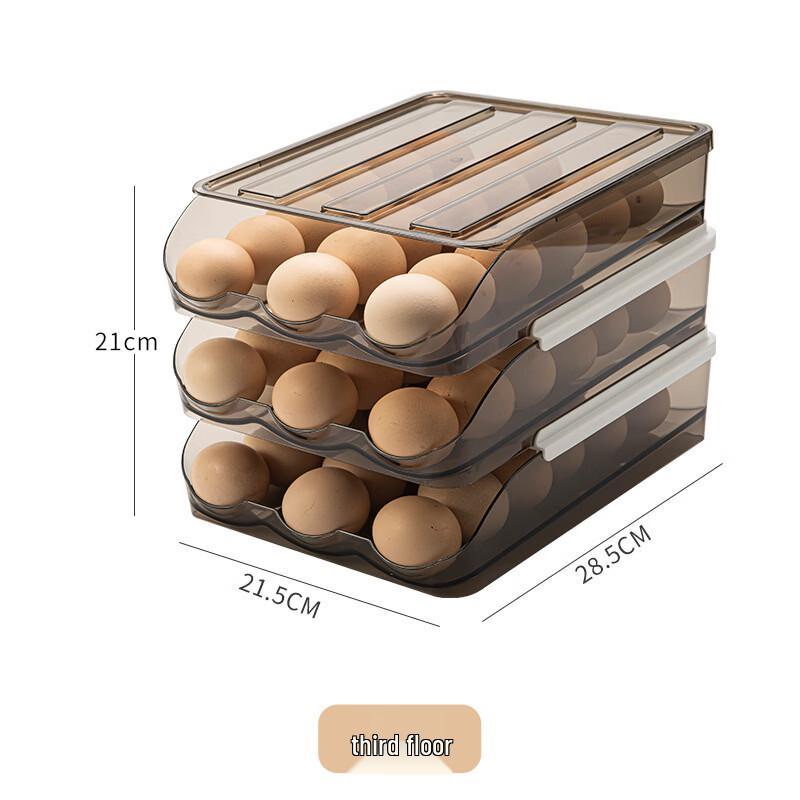 

3-Tier Rolling Egg Dispenser for Refrigerator