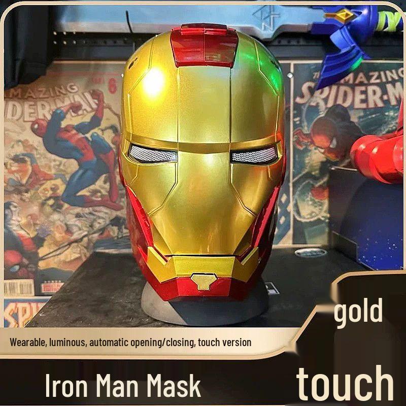 Iron Man 1:1 Wearable Jarvis Helmet - Electric Transforming Mask Toy for Kids