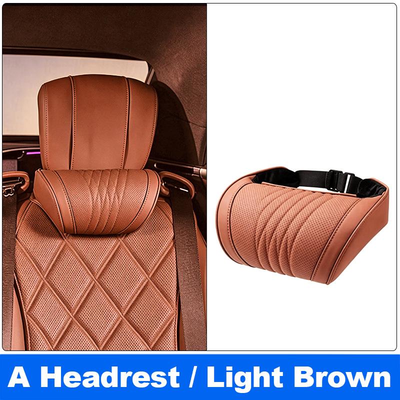 Vtear Universal Car Neck Lumbar Cushion Memory Foam Support Pillow Anti-Scratch Seat Parts Interior Modification Accessories