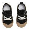 Baby Canvas Walking Shoes Cartoon Animal Lace Up Anti Slip Breathable Infant Walking Sneakers Black Black 22