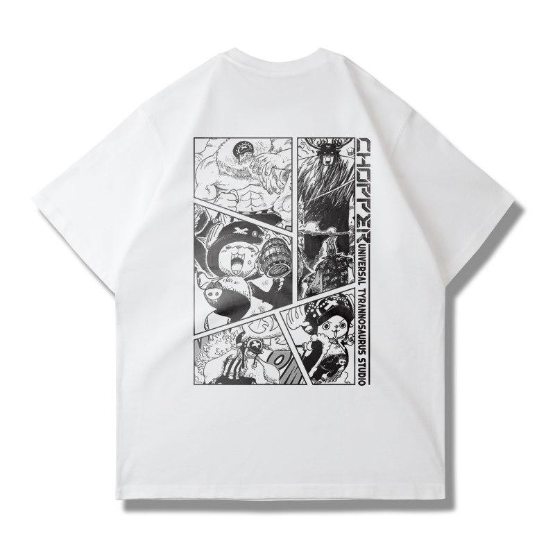 One Piece Grafisch T-shirt Luffy ACE Anime Tee Heren 2026 Zomer Mode Oversized Straat Casual Y2K Tops Streetwear Kleding