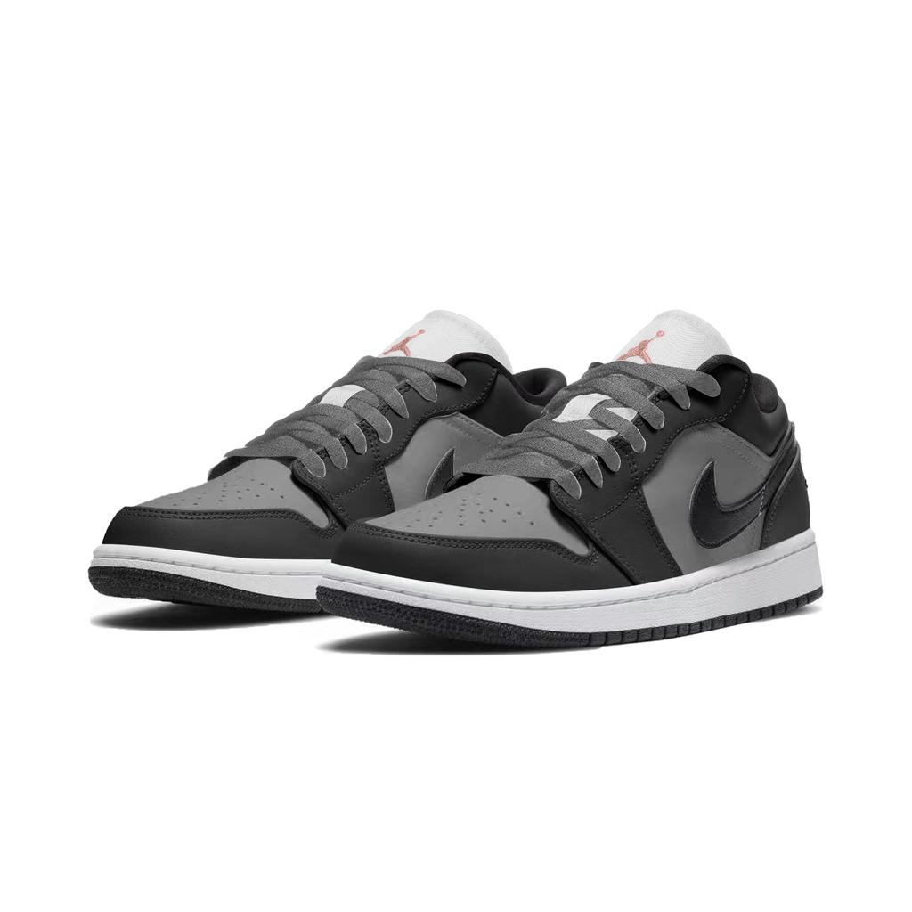 Jordan Air Jordan 1 Abrasion Resistant Abrasion Resistant Low top Vintage Basketball Shoes Unisex Black 553558-030(Team210-)