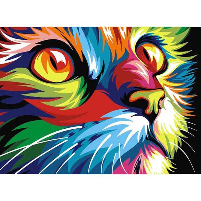 5D DIY Diamond Embroidery Cat Fox Full Round Diamond Decoration Home Diamond Painting Parrot Animal Set Home Decor Gift