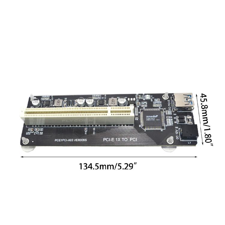 PCI-E to DUAL PCI Adapter Card Supporting Dual Pci to Work Simultaneously