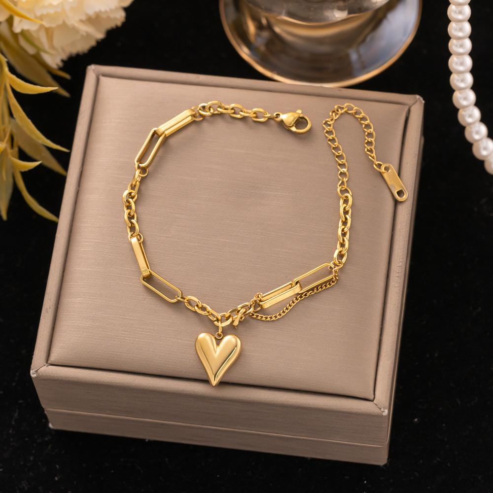 Fashion Titanium Steel Bracelet Never Fade Elegant Durable Jewelry for Women Men Unisex